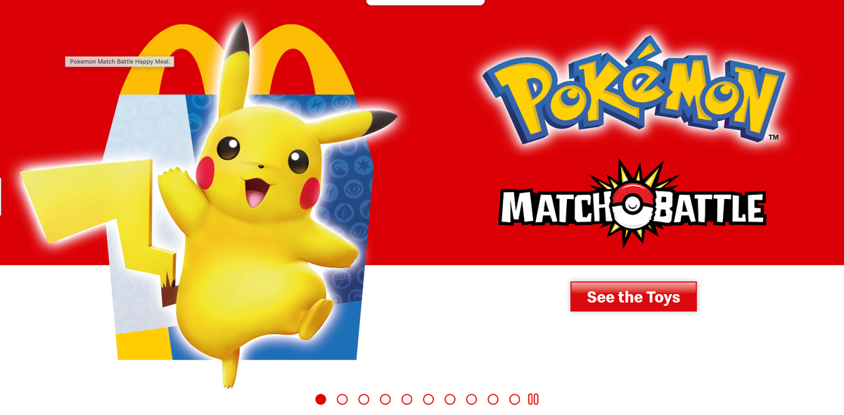 1X 2022 Pokemon Match Battle McDonalds Promo Sealed Booster Card Free  Shipping!