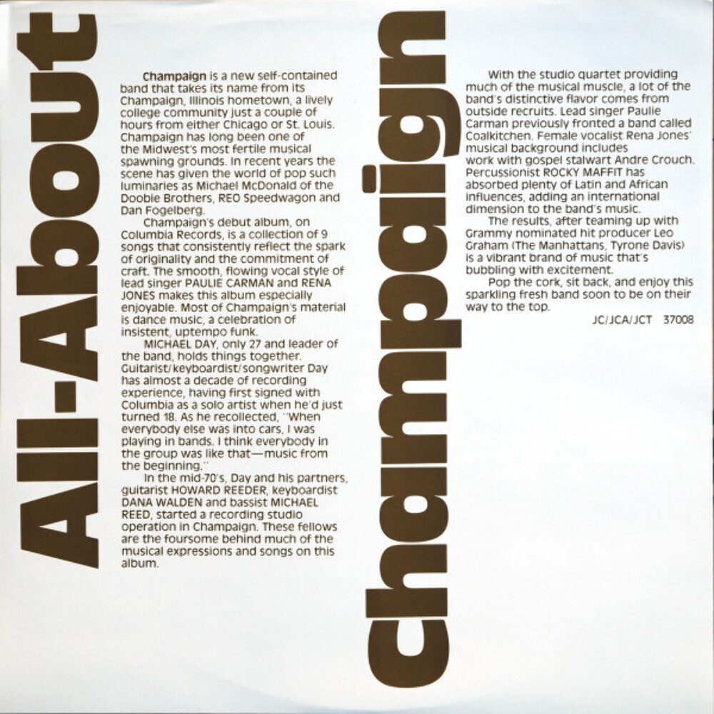 Champaign - How 'Bout Us (LP, Album, San) | eBay