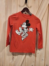 Mickey Mouse Disney T-Shirt, Girl Size 8, Orange, SKU BR1