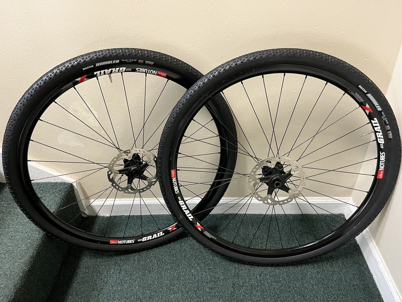 Stan's No tubes ZTR Grail X Gravel Wheelset w/ Tires & Rotors eBay