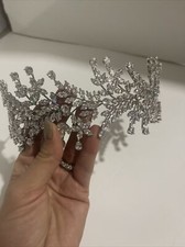 wedding headpiece zirconia crystals