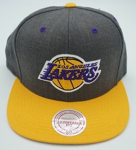 NBA Los Angeles Lakers Mitchell \u0026 Ness Regolabile Cappello M\u0026N Nuovo Vedere  | eBay
