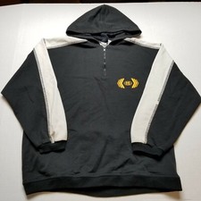 MX Max Active Boys Sweatshirt XL Black Pullover Hoodie 1/4 Zip Lightweight S72