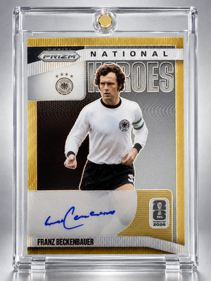 Franz Beckenbauer 2026 Prizm World Cup Gold Preferred Auto 5/5 National Heroes