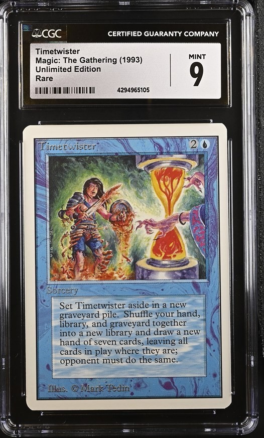 1993 MTG MAGIC: THE GATHERING UNLIMITED EDITION TIMETWISTER CGC 9 MINT POWER 9