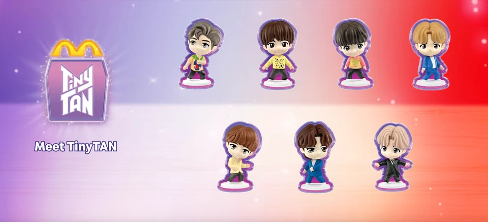 2025 McDONALD'S Tinytan BTS HAPPY MEAL TOYS Or Set - Image 2 of 4