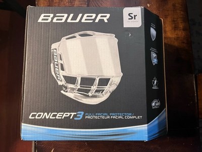 Bauer Concept 3 Ice Hockey Full Face Shield/Visor Size Sr. New!