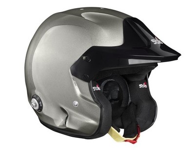 FIA Stilo Venti4 Trophy Jet COMPOSITE Open Face Helmet White/Grey Racing HANS Snell SA2025