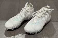 Under Armour Spotlight Pro NBY White Iridescent Football Cleats Mens Size 10
