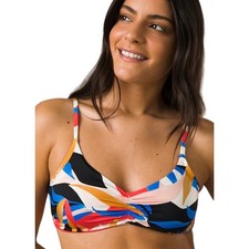 prAna Size S Tropics Jess Swim Reversible Top Shirring Front Swimwear N11-19