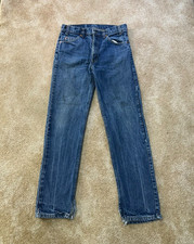 Vintage 80s Levi's Orange Tab Blue Denim 20505-0217 Jeans USA Made 34x33 32x33