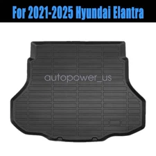 TPE All-Weather Trunk Cargo Liner Floor Mat Fits 2021-2025 Hyundai Elantra Black