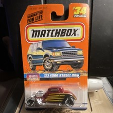 Matchbox Classic Decades Series 5 33 Ford Street Rod Diecast Car Red 1998 Matchbox Classic Decades Series 5 33 Ford Street Rod Diecast Car Red 1998