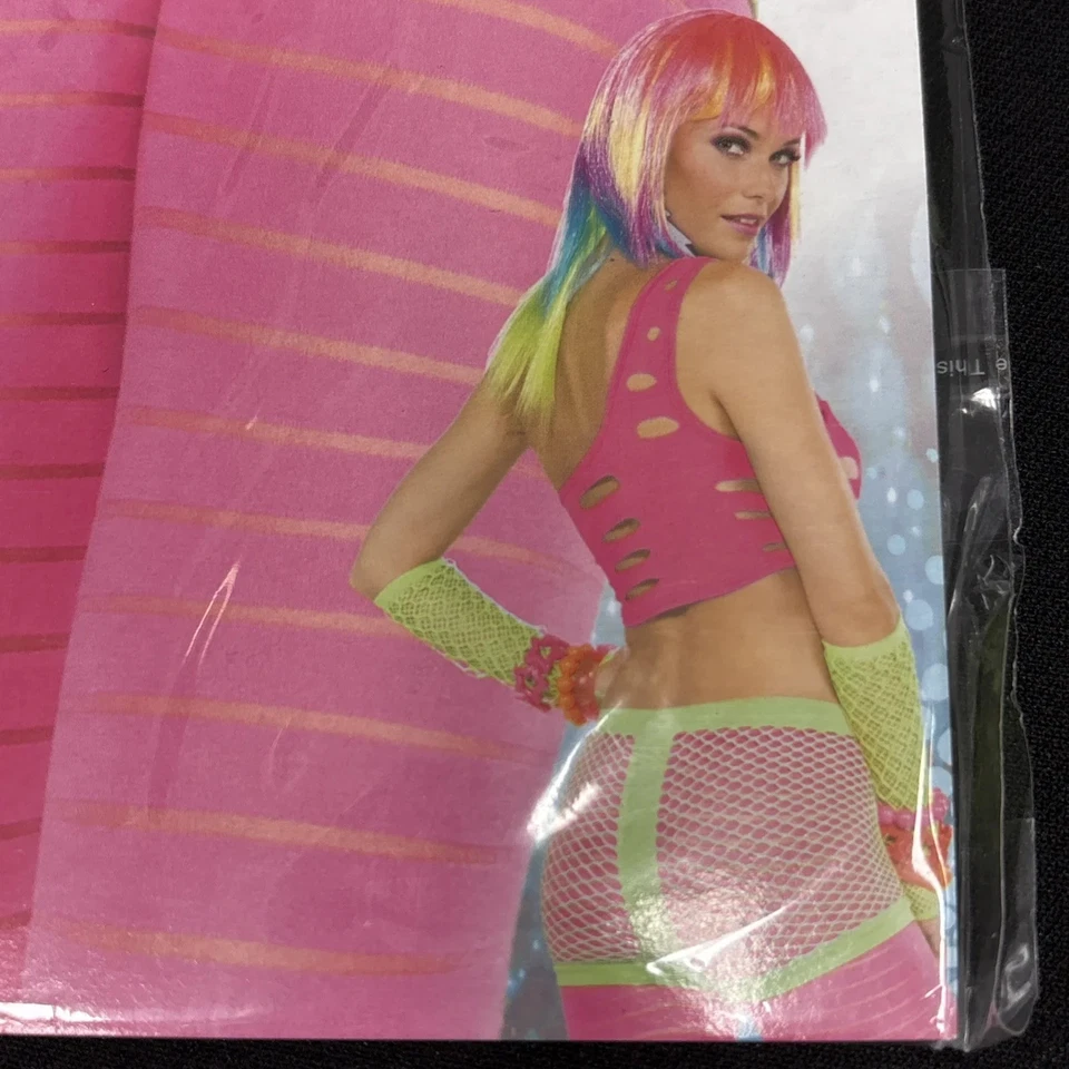 Pantalones Cortos Amarillo Neón Red Niño Club Rave Años 80 Vestido Elegante Disfraz Halloween Foto 3 de 4