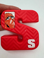 Vintage Sesame Street Letter S Jim Henson Tyco 3" TEXTURED ALPHABET Replacement