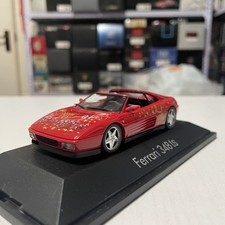 1: 43 Herpa Ferrari 348 TS Convertible Sports Car Model Red 