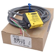 Banner SM312WSC Photoelectric Sensor, NPN/PNP, 130mm Range, 10-30VDC, 4-Wire, 2m