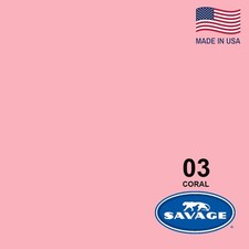 Savage Seamless Background Paper 26" x 12 yd Coral