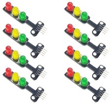 8 PCS LED Traffic Light Module, Signal Indicator for Arduino, ESP32,Raspberry Pi