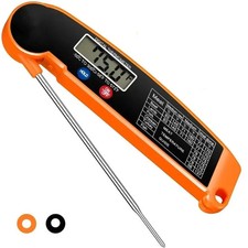 Digital Meat Thermometer Instant Read Waterproof Backlit Kitchen BBQ Grill