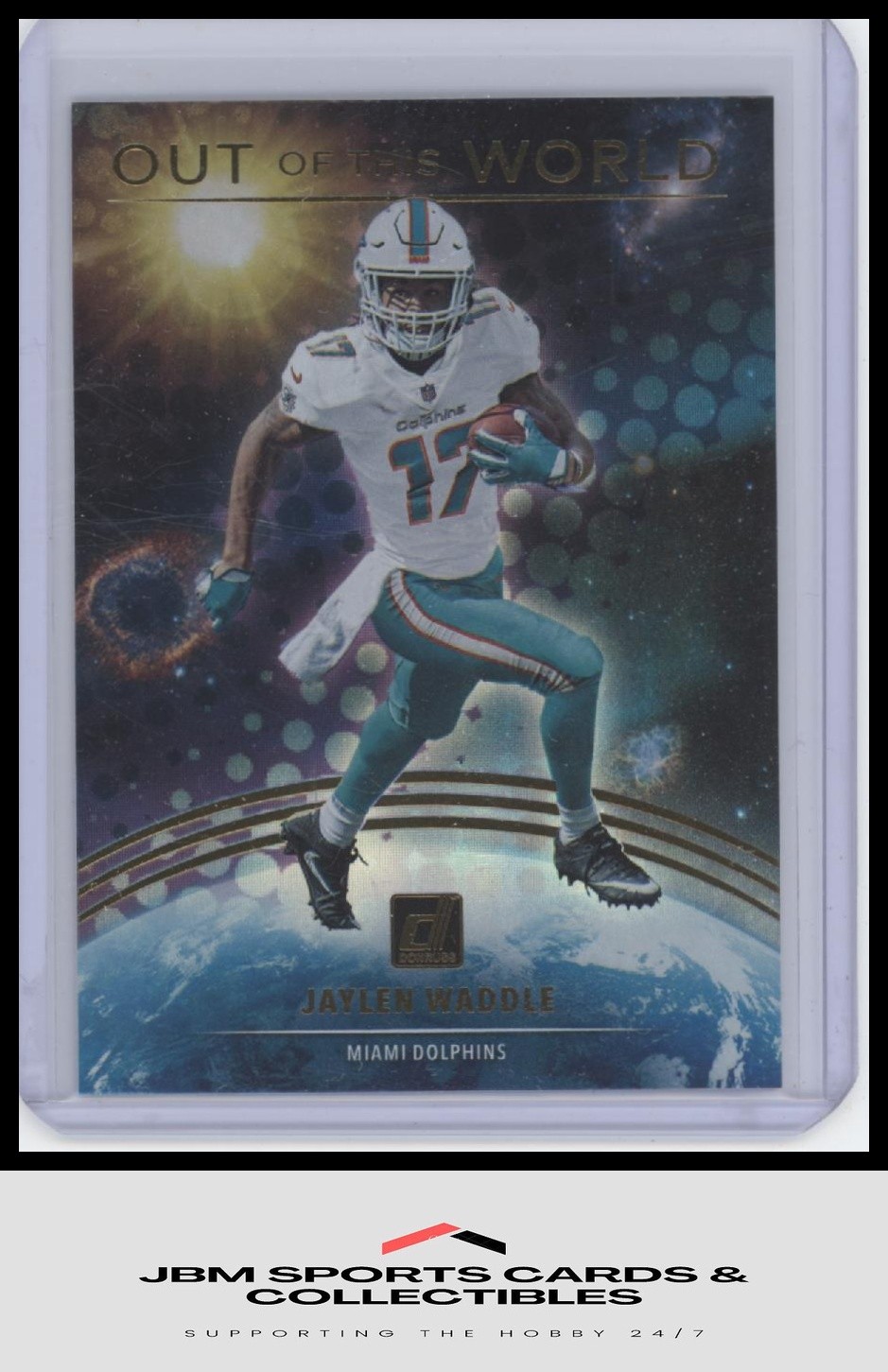 2021 Donruss #OTW-JWA Jaylen Waddle Out of this World RC