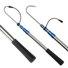 Telescopic Fishing Gaff With Super Sharp Spear Hook Lightweight Hand Fish Gaff W