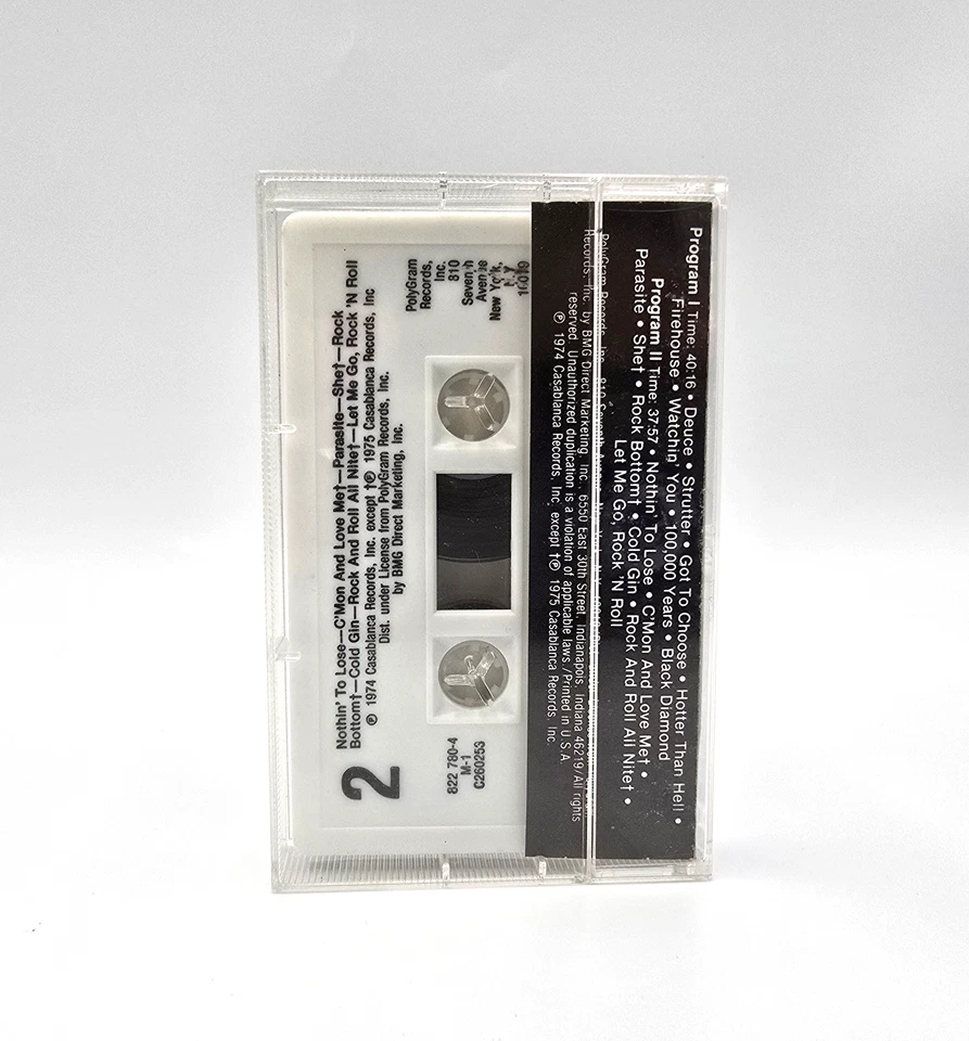 KISS – Alive! Cassette Tape (1975) Casablanca Records BMG Club Edition – Tested - Image 2 of 4