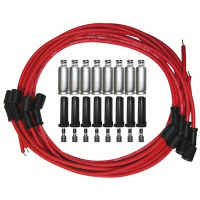 Moroso Spark Plug Wire Set 52011; Ultra 8mm Red Straight, 48 in. for Chevy LS