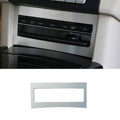 Central Console AC Switch Panel Trim For Benz E-Class 14-15 Silver Aluminum
