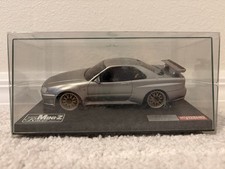 KYOSHO Mini-z Body SKYLINE GTR Limited Color R34 Sonic Silver w/ Gold BBS