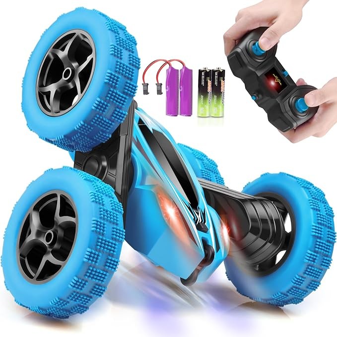 Автомобиль с дистанционным управлением ORRENTE RC Cars 2,4 ГГц Быстрый 4WD двусторонний на 360 ° - Синий
