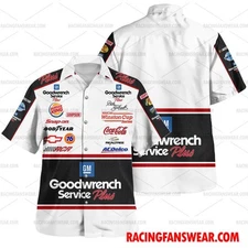 Dale Earnhardt Nascar Racing Suit Uniform Apparel Clothes Hawaiian  Shirts