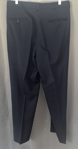 lord & taylor wool dress pants blue 35x30 - Picture 2 of 9