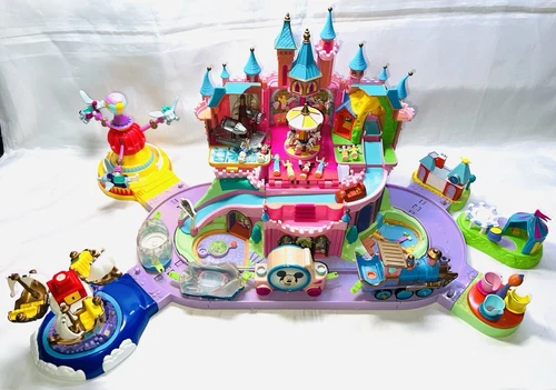 Vintage Bluebird Polly Pocket Disney Magic Kingdom Castle W/Train Non Working