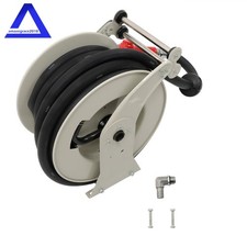 300PSI 1" 50FT Diesel Hose Reel Fuel Hose Reel with Fueling Nozzle Retractable