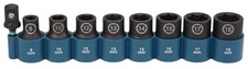 Makita E-16645 9 Piece 1/2'' Impact Socket Set With Hex Adapter