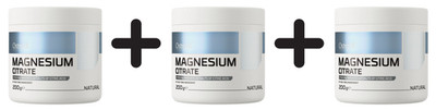 3 x OstroVit Magnesium Citrate, Natural - 200g (41,65 EUR/kg)