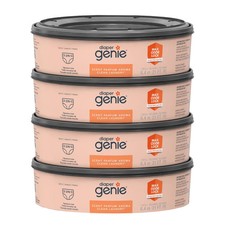 Genie Clean Laundry Scent Round Refill 4-pack, 1080-count, Plus 2 Carbon Filters