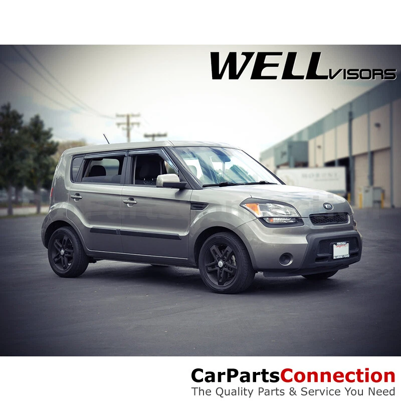 WellVisors Window Visors 10-13 For Kia Soul Side Deflectors Deflectors - Image 3 of 4