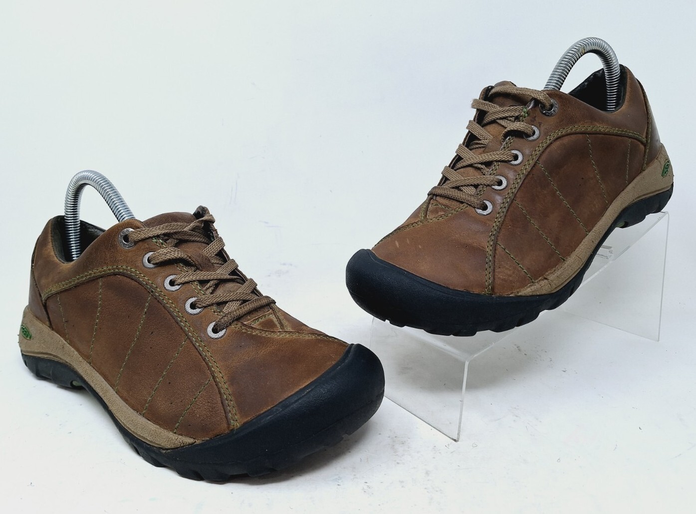 Scarpe comode da passeggio Keen donna Presidio in pelle marrone stringate EU 38 US 7 5