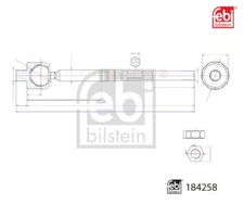 Axial joint, tie rod Febi Bilstein 184258 for Opel