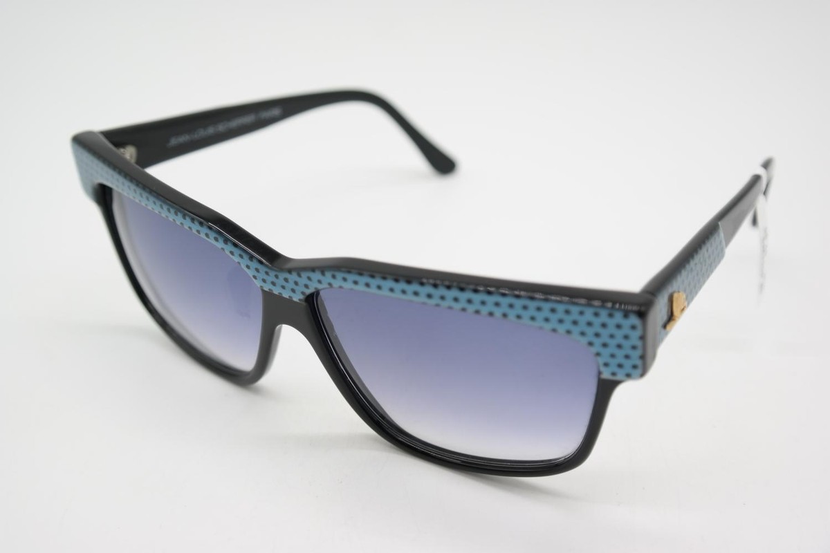 Lunettes Vintage Jean-Louis Scherrer 104 - Ovale Bleu/Or - NOS Unisexe