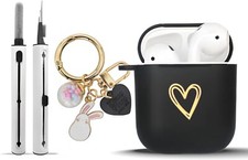 Case For AirPods 1 2nd Generation Come with Clean Pen,Soft Silicone Protective