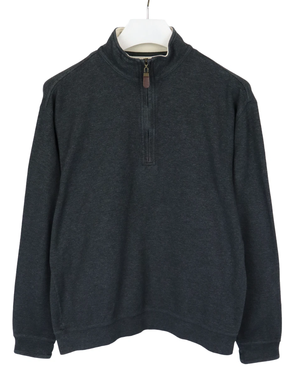 Pull adulte extra large col en V gris Abercrombie & Fitch logo décontracté homme
