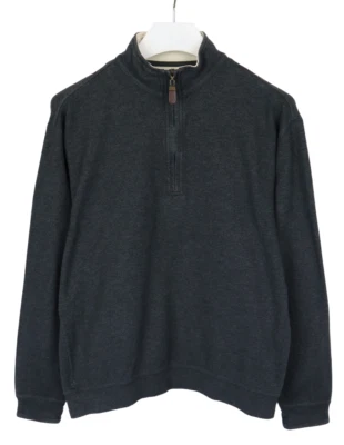 Orvis Sudadera Hombre Grande Jersey Media Cremallera Cuello Melange Gris Oscuro - Imagen 1 de 4
