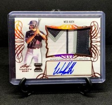 WES KATH 2021 Leaf Trinity Bronze RPA XRC Patch Auto RC - PACK FRESH!!!