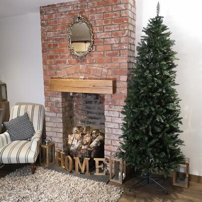 8 Fuß (240 cm) schmaler California grüner Weihnachtsbaum grün PVC Premier 