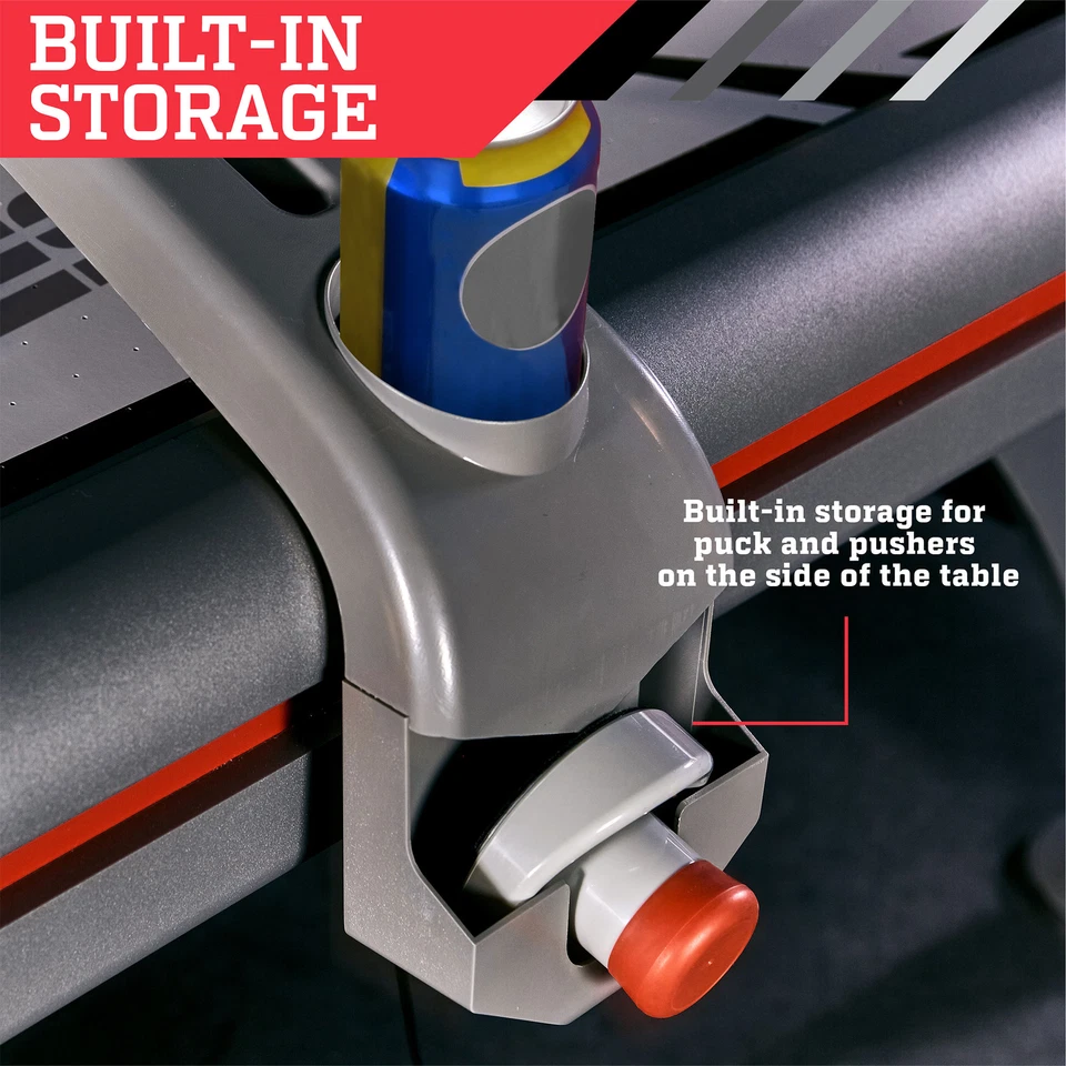 ESPN 7 Foot Air Powered Hockey Table w/ Electronic Scorer, 2 Pucks and 2 Pushers - Image 4 of 4