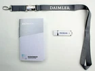 Daimler (Mercedes) lanyard/fob + USB stick + ballpoint pen + notepad