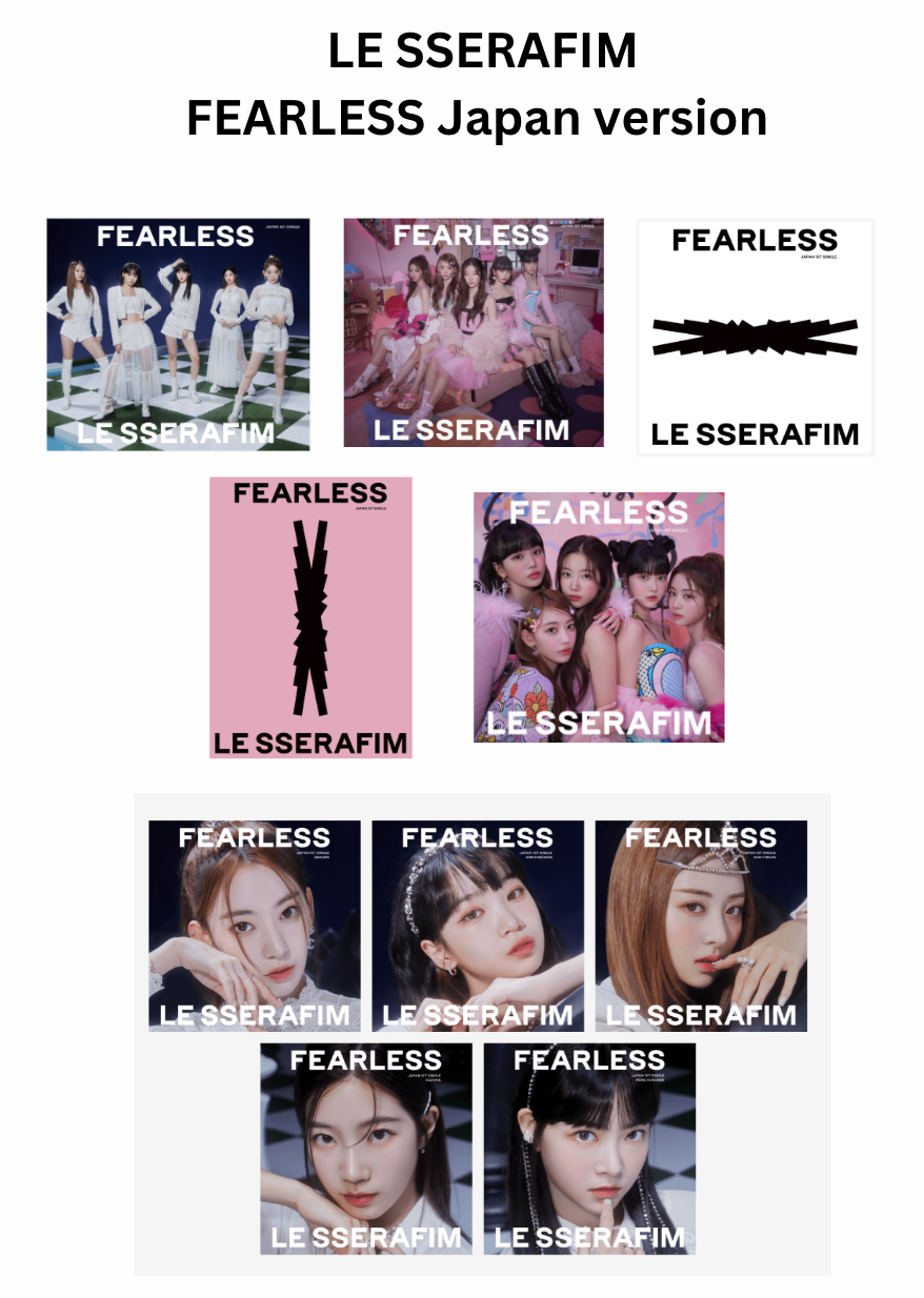 LE SSERAFIM Japan 1st Single FEARLESS . solo version weverse